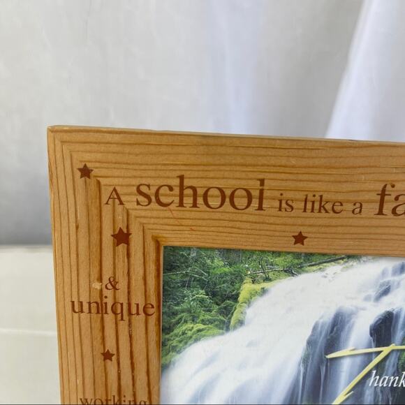 VTG Photo Picture Frame School Teacher Wooden Decor Gift Vintage Early 2000’s - Picture 14 of 16